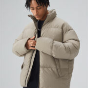 White Duck Down Jacket Men's Warm Standing Collar Jacket - Image 6
