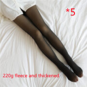Fake Translucent Plus Size Leggings Fleece Lined Tights Fall And Winter Warm Fleece Pantyhose Women Fleece Lined Pantyhose Thermal Winter Tights - Image 8