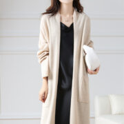 Super Long Wool Knit Cardigan Women - Image 4
