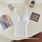 Fleece-lined Thickened Fleece Camisole Thermal Vest - Image 3