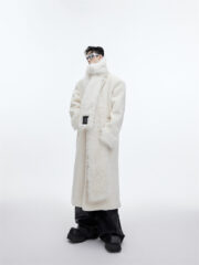 Scarf Design Overcoat Plush Thickened - Image 2