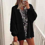 Women's Knit Casual Sweater Coat - Image 4