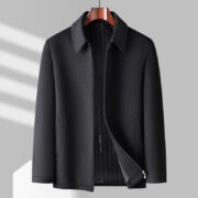 Wool Overcoat Lapel Short Jacket Coat - Image 3