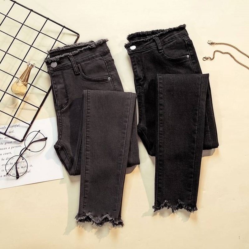 1124242016801.jpg Women's loose-fit fleece slim jeans - Image 1