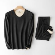 Colorful AB Surface Velvet Thermal Underwear Suit Fleece-lined - Image 10