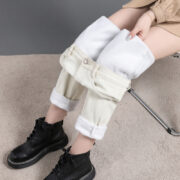 Women's Jeans Fleece-lined High Waist Spring And Autumn Clothing - Image 10