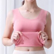 Autumn And Winter Dralon Seamless Thermal Vest Women's Fleece-lined Thin Slim Fit Thermal Clothes - Image 9