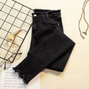 Women's loose-fit fleece slim jeans - Image 4