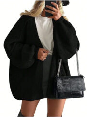 Women's Knit Casual Sweater Coat - Image 6