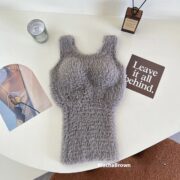 Fleece-lined Thickened Fleece Camisole Thermal Vest - Image 5