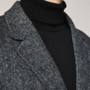 Winter Men's Casual Long Woolen Trench Jacket Overcoat - Image 2