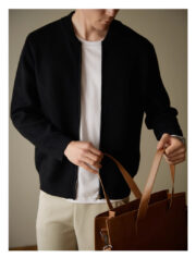 Men's Loose Casual Wool Knit Cardigan Jacket - Image 3