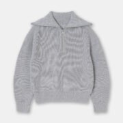 Casual Style Neck Wool Blend Knit Sweater - Image 7