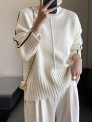 Loose Thickened High Collar Sweater Idle Matching Pure Wool Knit Bottoming Shirt - Image 4