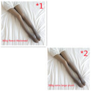 Fake Translucent Plus Size Leggings Fleece Lined Tights Fall And Winter Warm Fleece Pantyhose Women Fleece Lined Pantyhose Thermal Winter Tights - Image 2