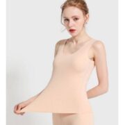 Autumn And Winter Dralon Seamless Thermal Vest Women's Fleece-lined Thin Slim Fit Thermal Clothes - Image 5