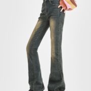 Denim Fleece-lined Women's Trousers