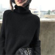 Women's cashmere sweater loose lazy wool knit - Image 3