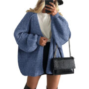 Women's Knit Casual Sweater Coat - Image 9