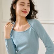 Women's Base Wool Slim Slimming Knit Sweater - Image 2