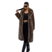 Fox Fur Extended Overcoat Coat European And American Leisure Overcoat - Image 5