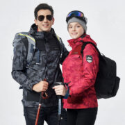 Winter Men Ski Jacket Waterproof Windproof Breathable Warm Softshell Long Sleeved Coat - Image 2