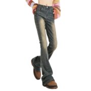 Denim Fleece-lined Women's Trousers - Image 5