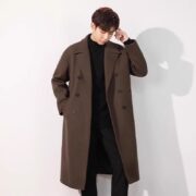Men's Wool Overcoat, Thick And Loose Wool Jacket - Image 7