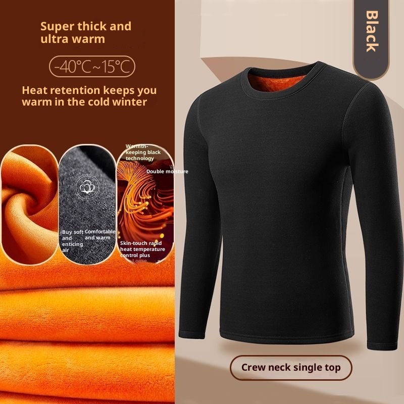 a3ad59c7-3745-49a3-9155-c7220477fcab_trans.jpeg Golden Fleece Solid Color Men's Fleece-Lined Thermal Underwear - Image 1