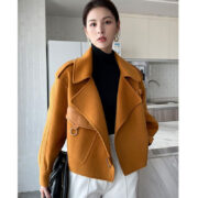 Mid-length Women's Elegant Woolen Overcoat - Image 7