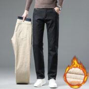 Cashmere Jeans Men's Fleece-lined Thickened - Image 3