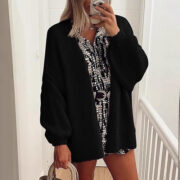 Women's Knit Casual Sweater Coat - Image 5