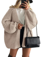 Women's Knit Casual Sweater Coat - Image 8