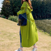 Green Alpaca Wool Sweater Coat Thickened Loose Knitted Cardigan Knitwear Handmade Clothing Hand Knit, Womens Clothing - Image 8