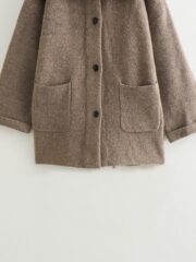 New Women's Autumn Warm Scarf Short Knitted Overcoat Jacket - Image 6