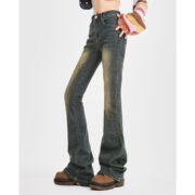 Denim Fleece-lined Women's Trousers - Image 2