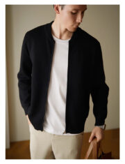 Men's Loose Casual Wool Knit Cardigan Jacket - Image 4