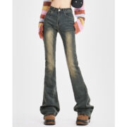 Denim Fleece-lined Women's Trousers - Image 4