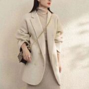 Double-sided Wool Overcoat Mid-length