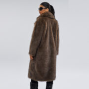 Fox Fur Extended Overcoat Coat European And American Leisure Overcoat - Image 3