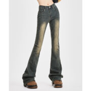 Denim Fleece-lined Women's Trousers - Image 3
